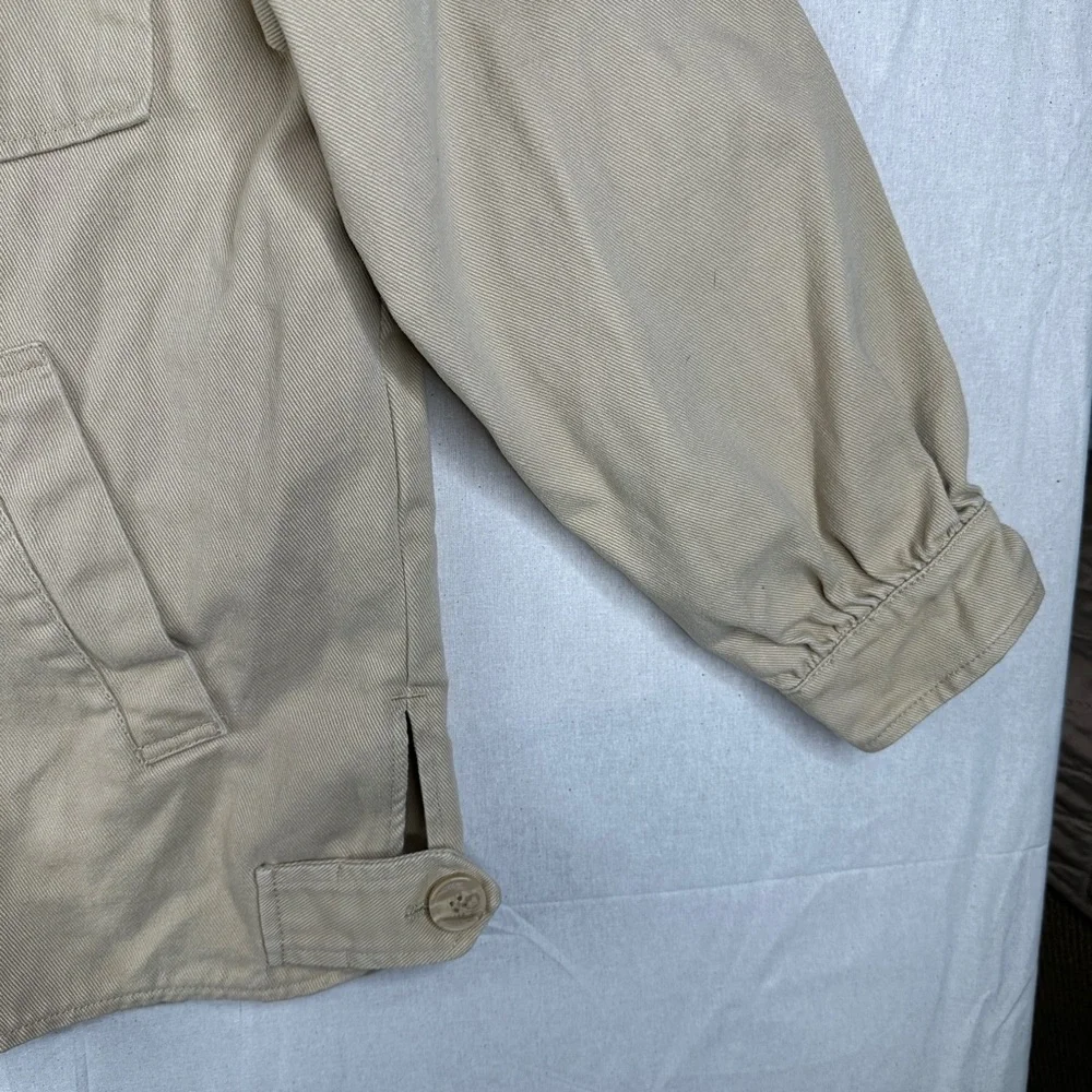 Zara Beige Button-Up Jacket‎